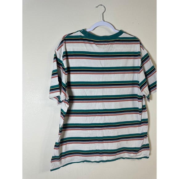 Guess Originals Striped T-Shirt Retro 90s Style Short Sleeve Tee Size‎ L - Picture 7 of 7